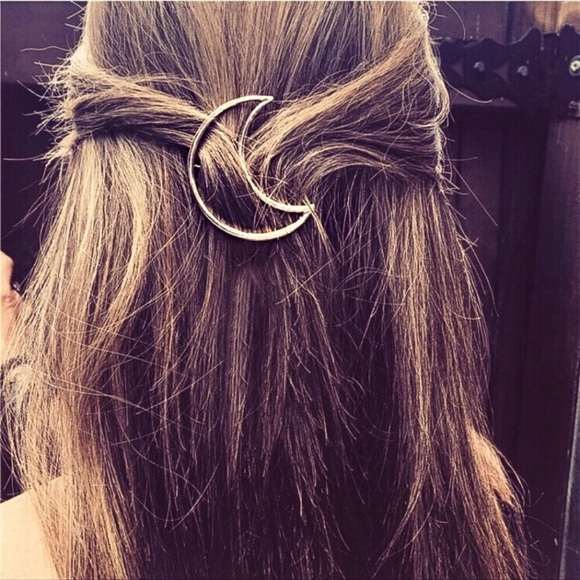 🔵𝟲𝟱%𝗢𝗙𝗙 𝗯𝘂𝗻𝗱𝗹𝗲𝘀 𝟯+🔵 NEW Crescent Moon Minimalist Barrette - Picture 8 of 13